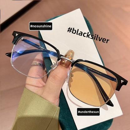 Photochromic Eyeglasses for Men with Stylish Frame Design