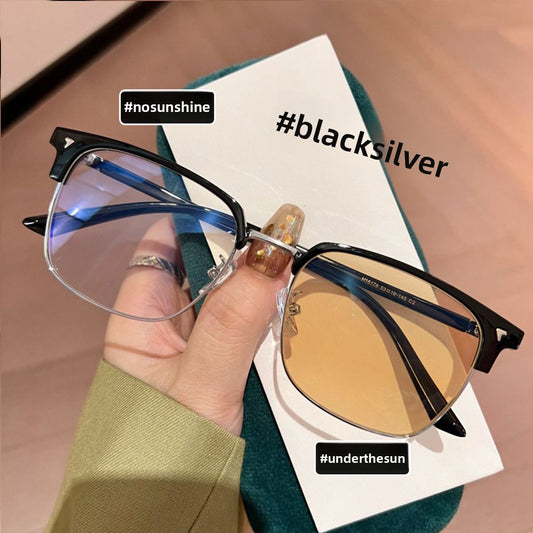 Photochromic Eyeglasses for Men with Stylish Frame Design
