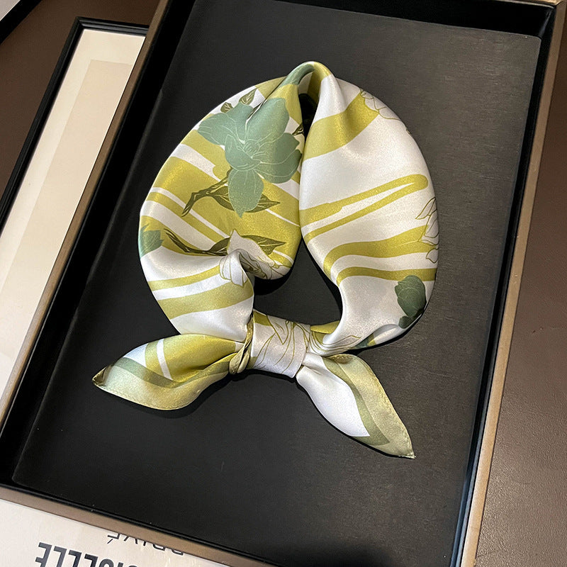 Buy Beige Silk Square Scarf for Women Versatile & Easy to Style