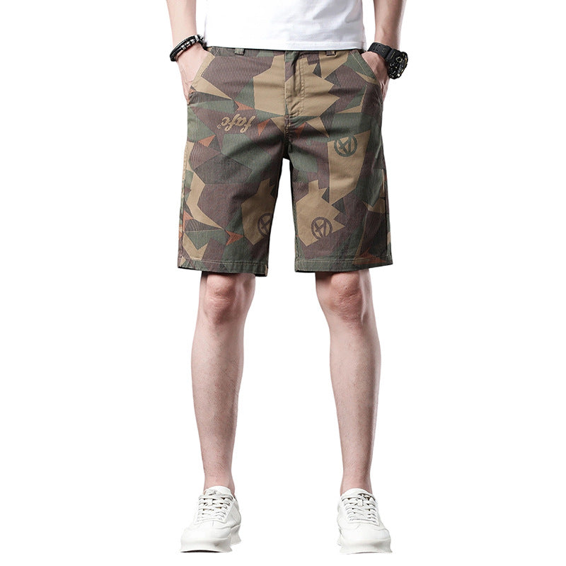 Stylish Camo Commuter Shorts For Men