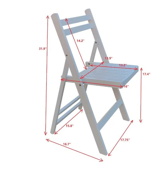 Slatted Wood Folding Chairs – Durable Furniture for Events