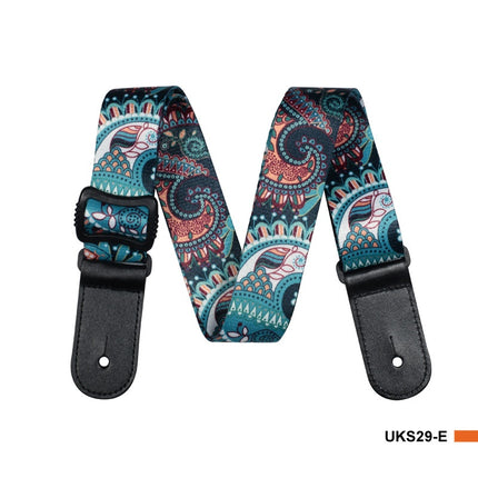 Thermal Transfer Printing Ukulele Color Small Guitar Strap