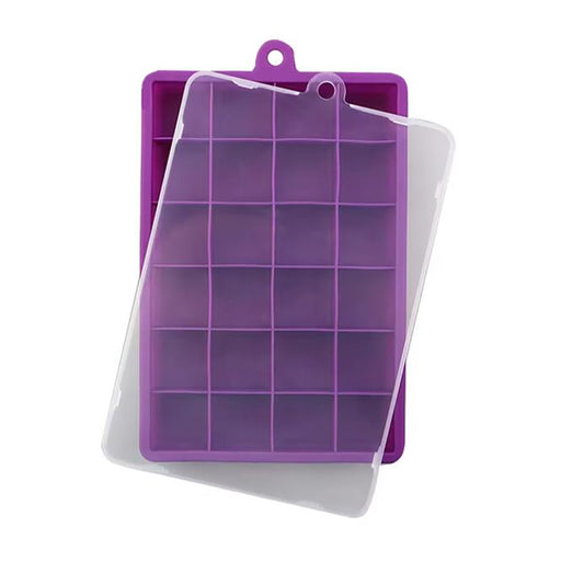 Silicone Ice Cube Tray with Cover for Freezer Ice Storage