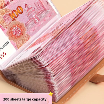 A6 PU Money Saving Storage Book