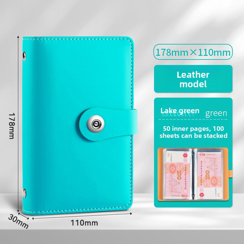 A6 PU Money Saving Storage Book