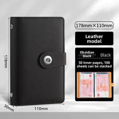 A6 PU Money Saving Storage Book