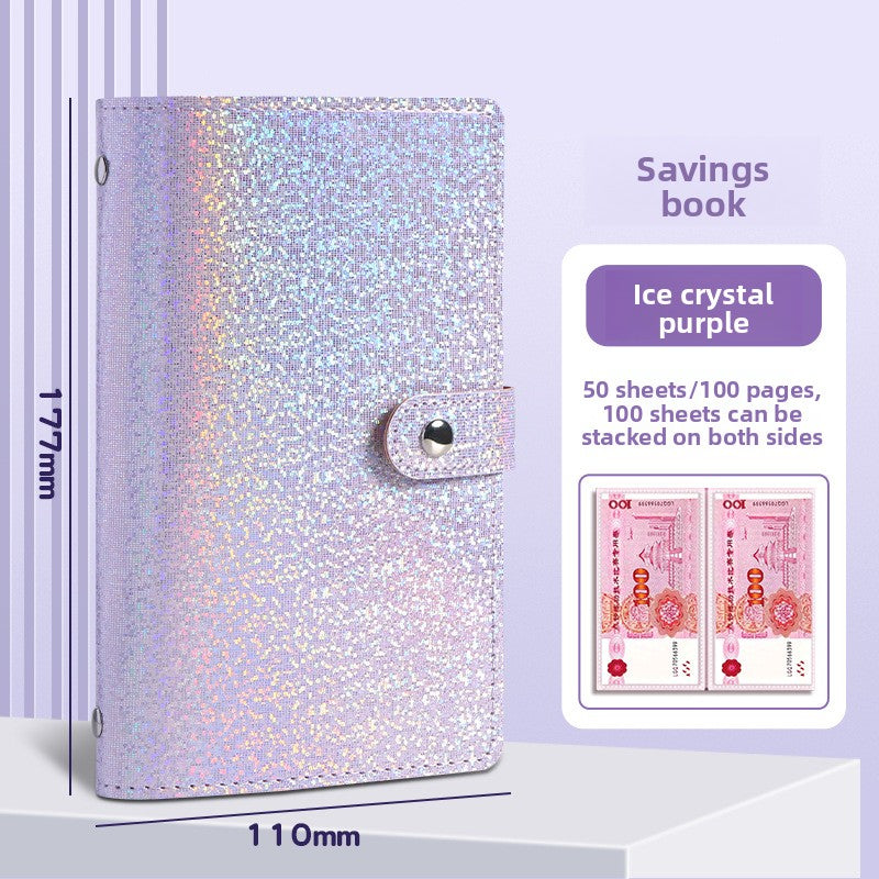 A6 PU Money Saving Storage Book