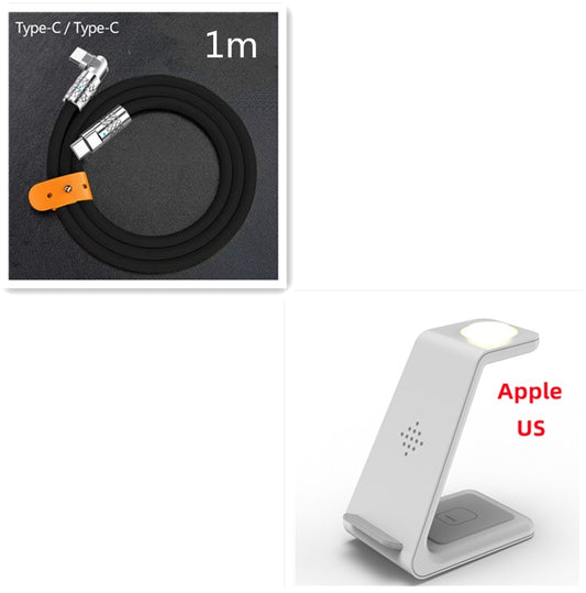 3 in 1 Fast Charging Station Wireless Charger Phone Stand