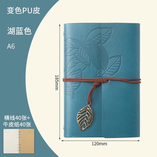 Creative Vintage Leaves Travel Diary Notebook Stationery