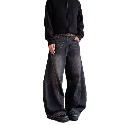 Buy Mens High-Street Relaxed Wide-Leg Pants Online