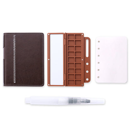 A7 Watercolor Travel Sketchbook Set with Palette