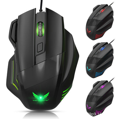 Wired Ergonomic Gaming Mouse with Smooth Gaming Control