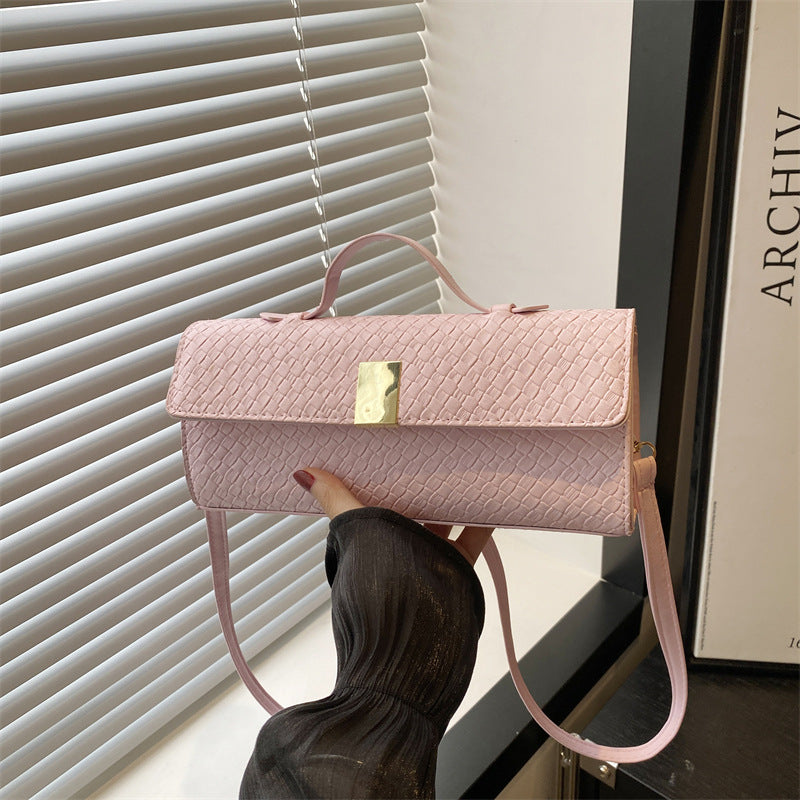 Single-Shoulder Baguette Bag for Chic Daily Styling Uses US