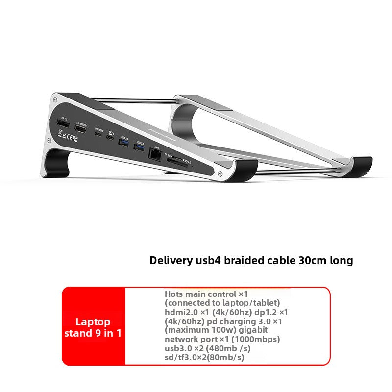 Laptop Docking Station with HDMI Ethernet and USB Hub Access