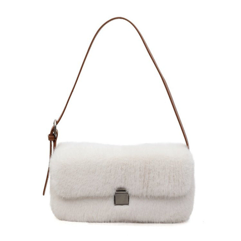 Buy Retro Armpit Shoulder Plush Bag Stylish Everyday Carry for Women