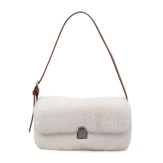 Buy Retro Armpit Shoulder Plush Bag Stylish Everyday Carry for Women