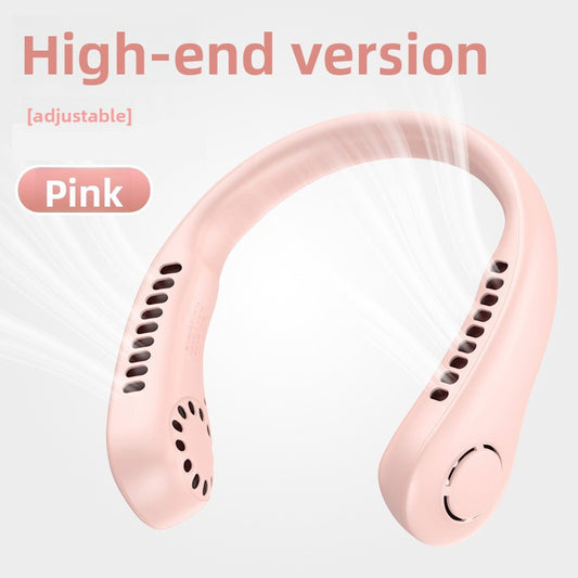 Portable Bladeless Neck Fan with USB Charging and Airflow