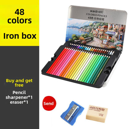 Water Soluble Oil Based Colored Pencils for Art and Drawing