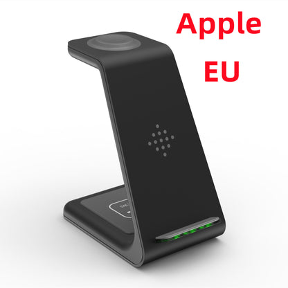 3 in 1 Fast Charging Station Wireless Charger Phone Stand