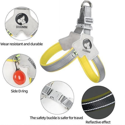 Buy Pet Dog Cat Harness with Leash Set Adjustable Reflective
