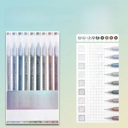Morandi Color Gel Pens for Journaling Notes and Study Set