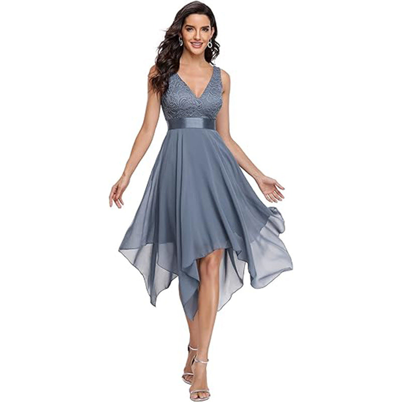Women's Lace Chiffon Cocktail Ball Gown Online – Party Wear