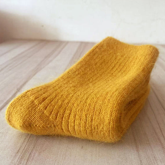 Rabbit Wool Blend Fleece Lined Winter Socks Warm Daily Wear