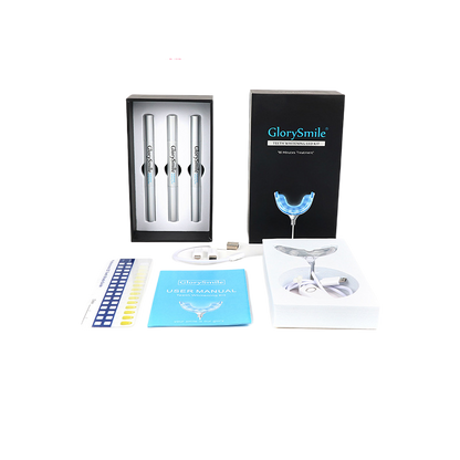 Portable Teeth Whitening Kit With LED Light and Gel Care Use