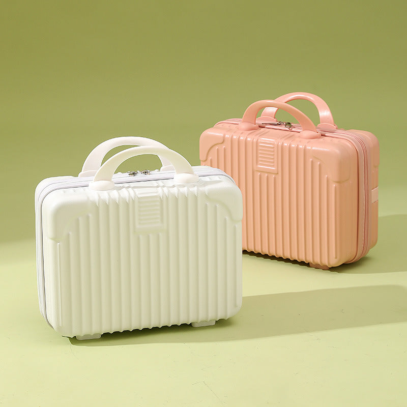 A 14-inch mini hand-held cosmetic case