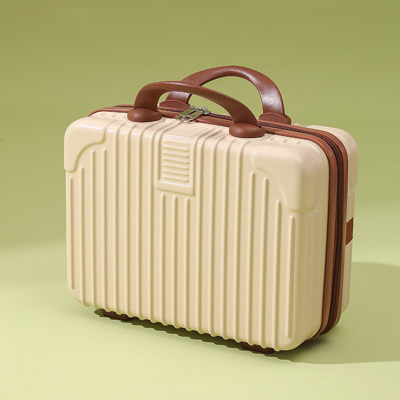 A 14-inch mini hand-held cosmetic case