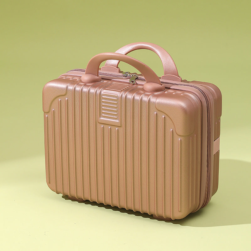 A 14-inch mini hand-held cosmetic case