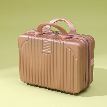 A 14-inch mini hand-held cosmetic case