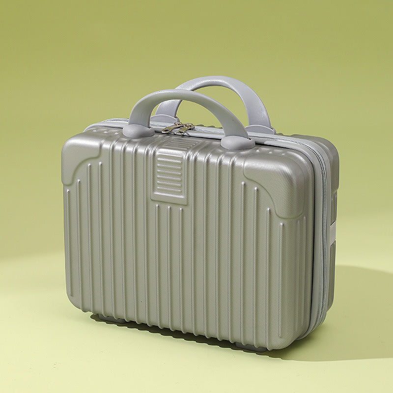 A 14-inch mini hand-held cosmetic case