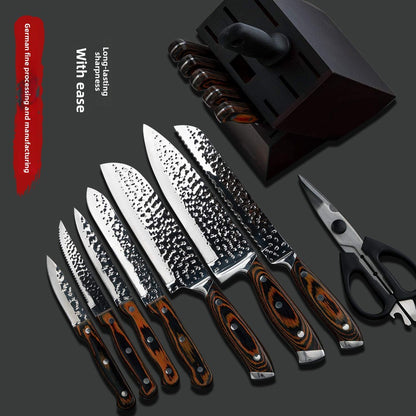 A 15-piece kitchen knife set
