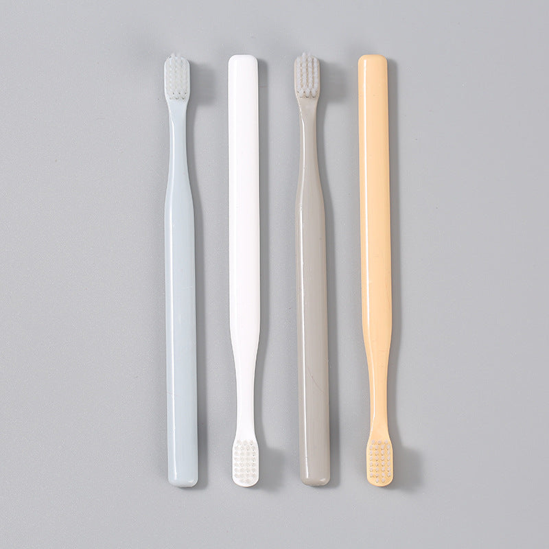 A 4-piece soft-bristled toothbrush