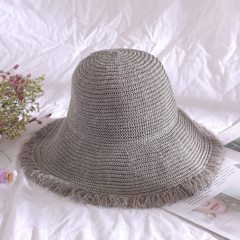 A breathable straw hat with a large brim