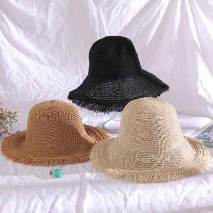 A breathable straw hat with a large brim