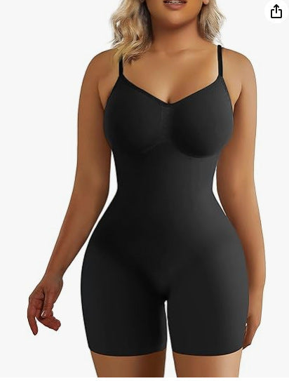A corset-style one-piece dress