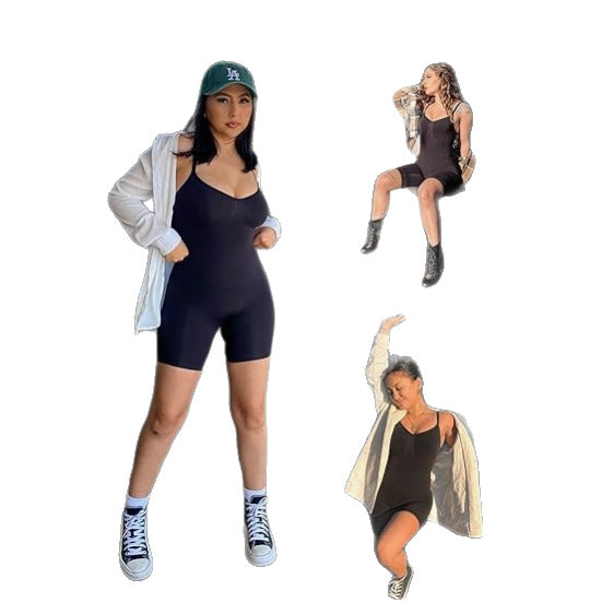 A corset-style one-piece dress