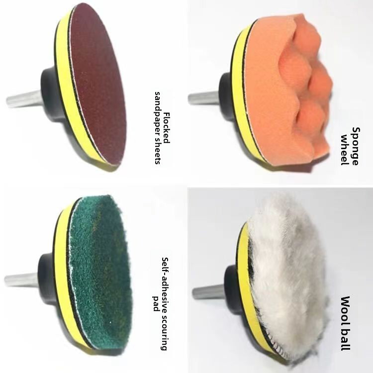 A covered accessory polishing disc