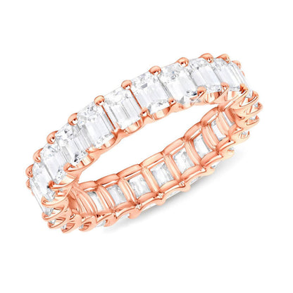 A creative ring with a full circle of zircon inlays