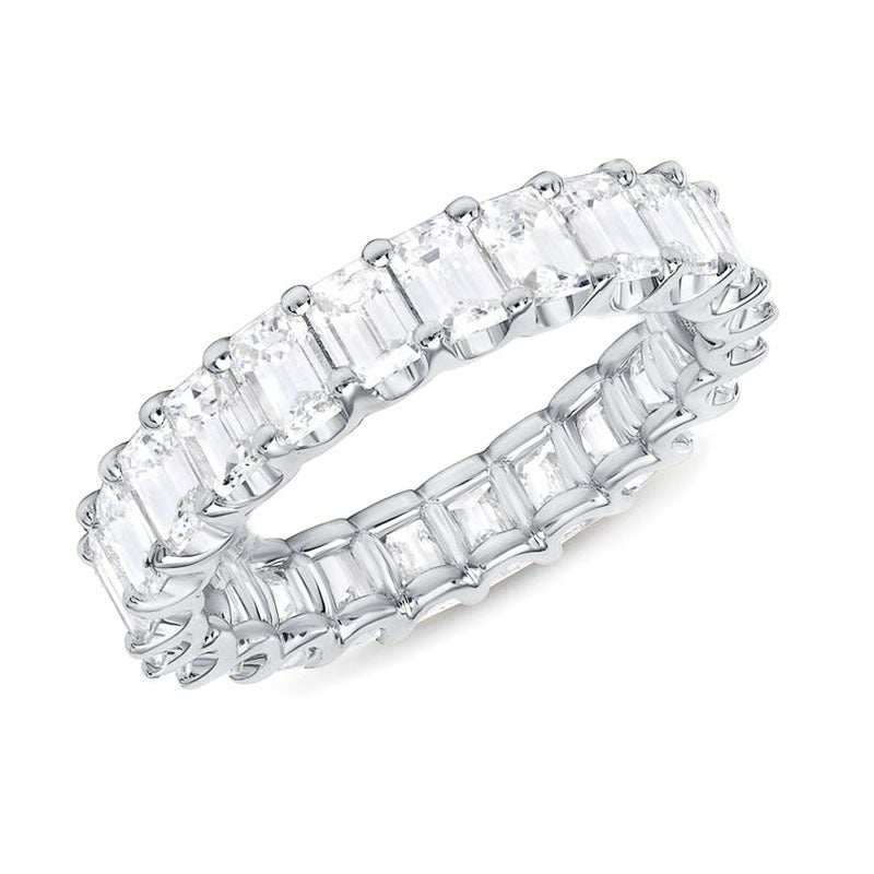 A creative ring with a full circle of zircon inlays