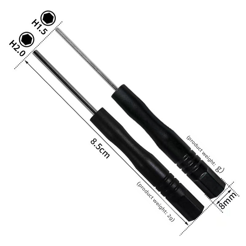 A cross-shaped small screwdriver