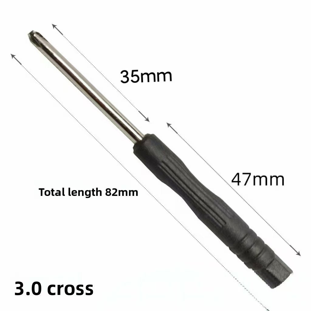 A cross-shaped small screwdriver