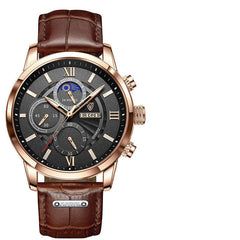 Brown leather with white background