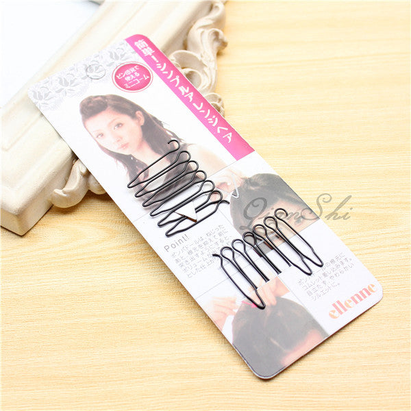 A hair breaking-shaped elastic hair pin