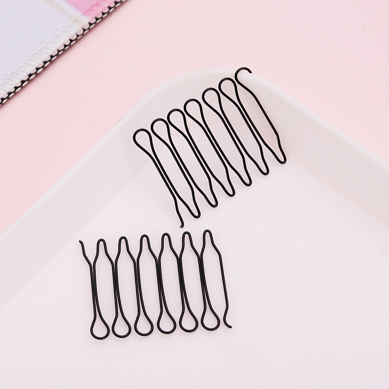 A hair breaking-shaped elastic hair pin