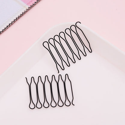 A hair breaking-shaped elastic hair pin