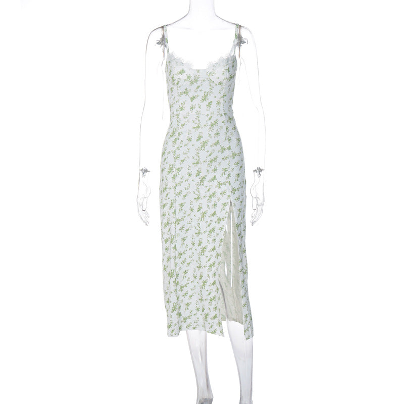 A halter-neck dress