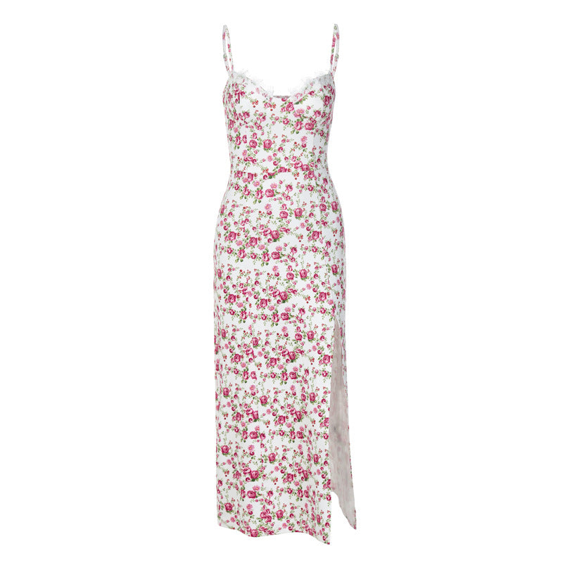 A halter-neck dress
